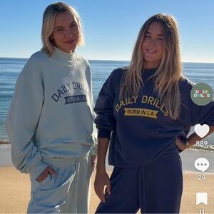 Daily drills birthday sweatshirt - Navy